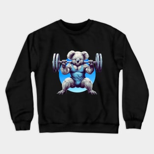 take the risk or loose the chance - powerlifting koala Crewneck Sweatshirt